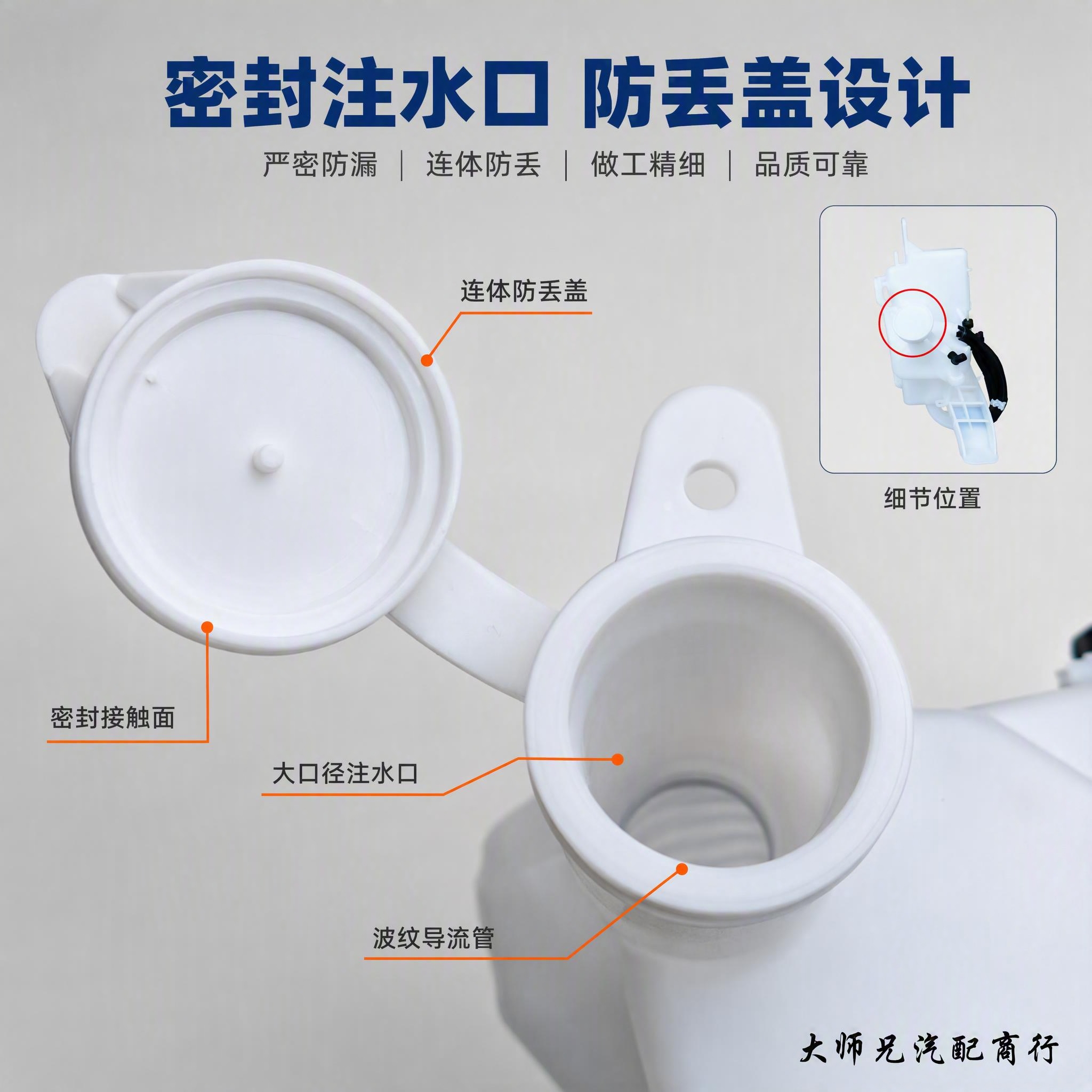 [主图-3] 注水口细节特写图，展示喷水壶总成洗涤壶的注水口盖… - 图片创意预览