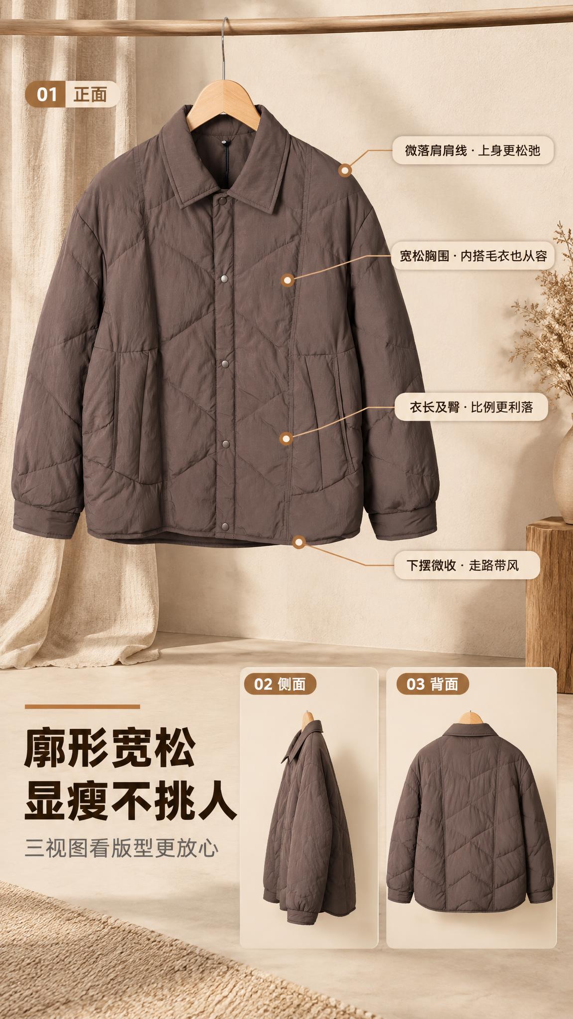 [标题版式] 标题横排于画面左下留白，深咖粗体，标题上方一条焦… - 图片创意预览