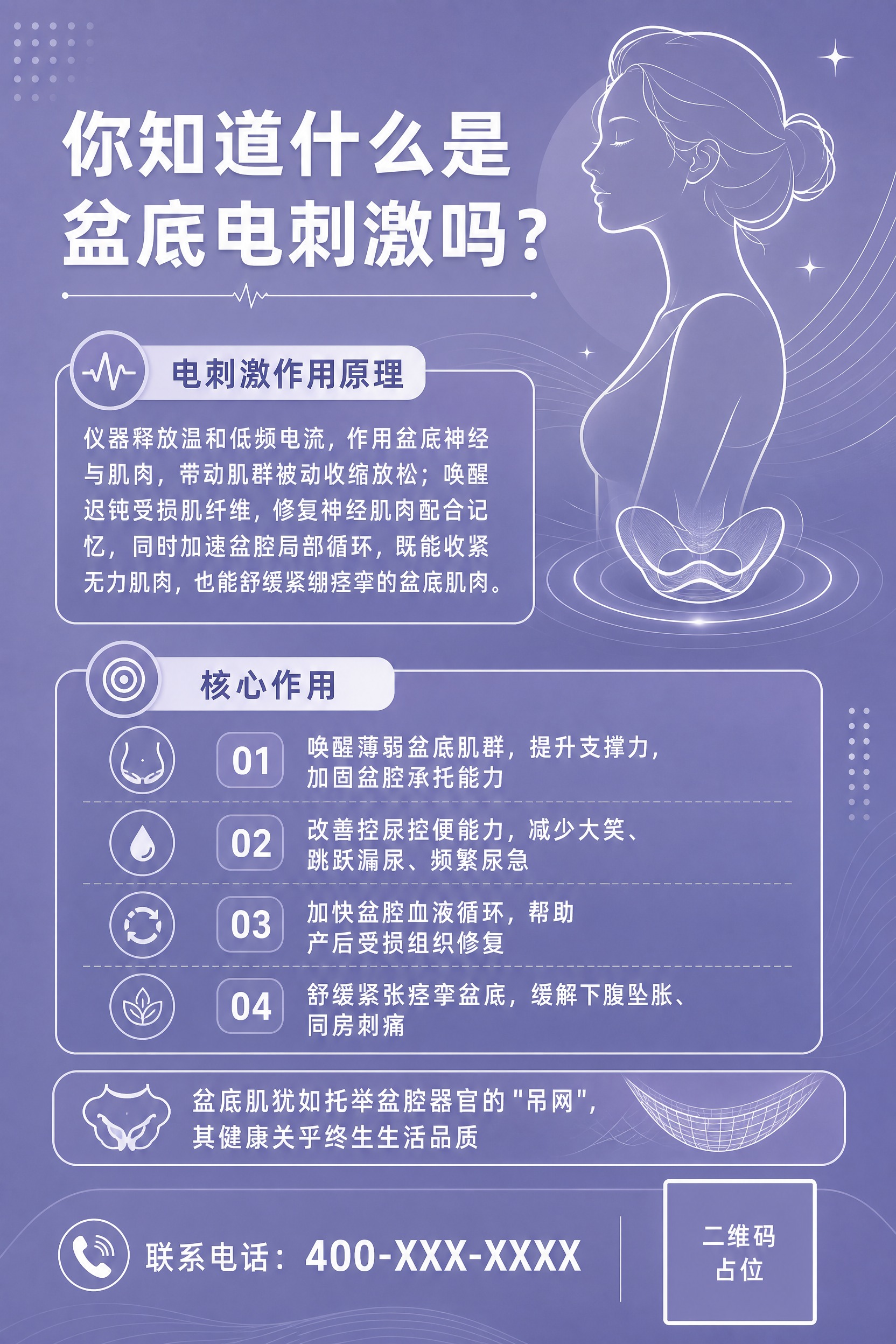 A4竖版医疗科普海报，整体以灰紫色（参考图颜色）为主色调，白色… - 图片创意预览