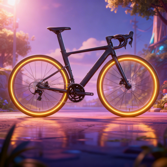 「图片1」让轮子上的一圈黄色发光预览效果