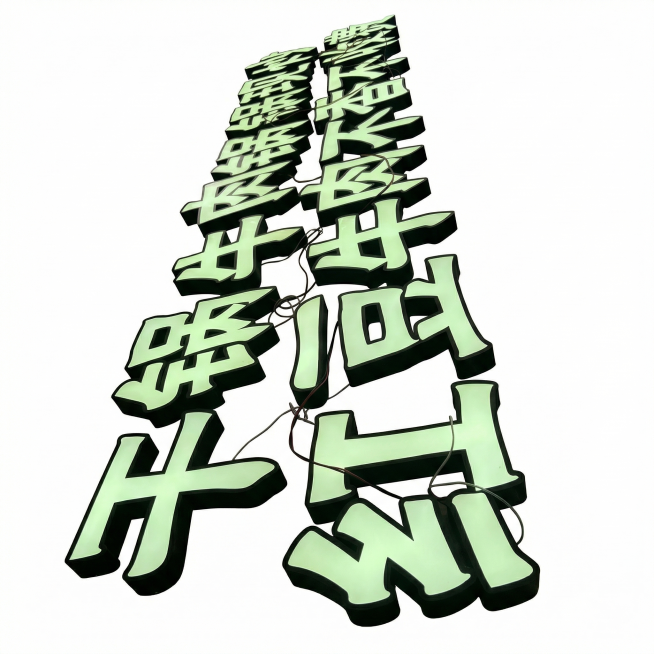【最高指令】：本次任务仅为更换纯白背景与画质精修，绝对严禁对产品进行任何形式的重新设计、打乱重组或结构变形。必须 100% 像素级保留原图中所有发光字元素的数量、形态以及它们之间的相对位置关系。
产品预览效果