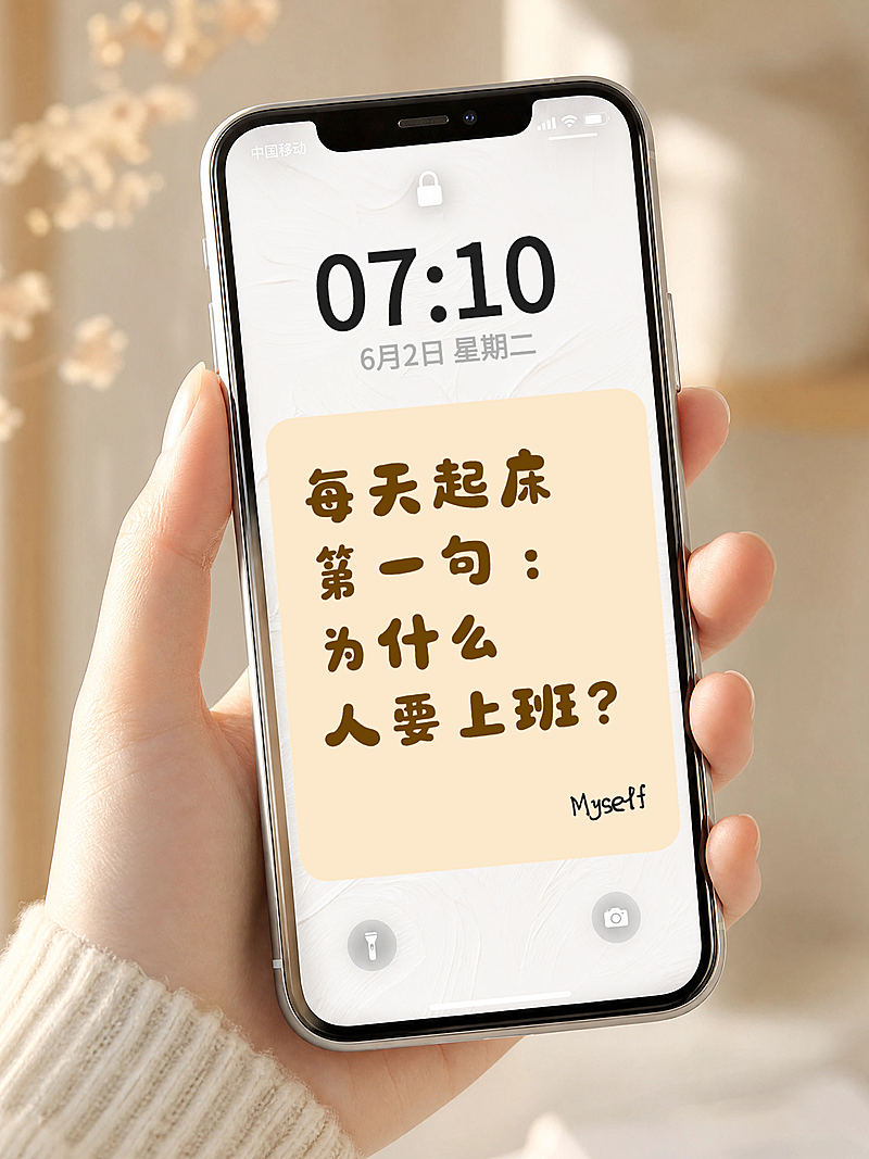 职场生活经验攻略分享爆款手机实景图大字风小红书封面