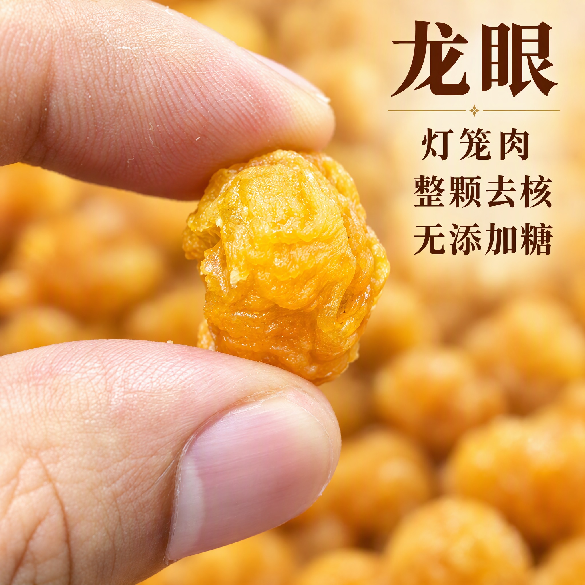 基于上传的龙眼肉素材进行主图创作，严格使用上传素材，完整保留原… - 图片创意预览