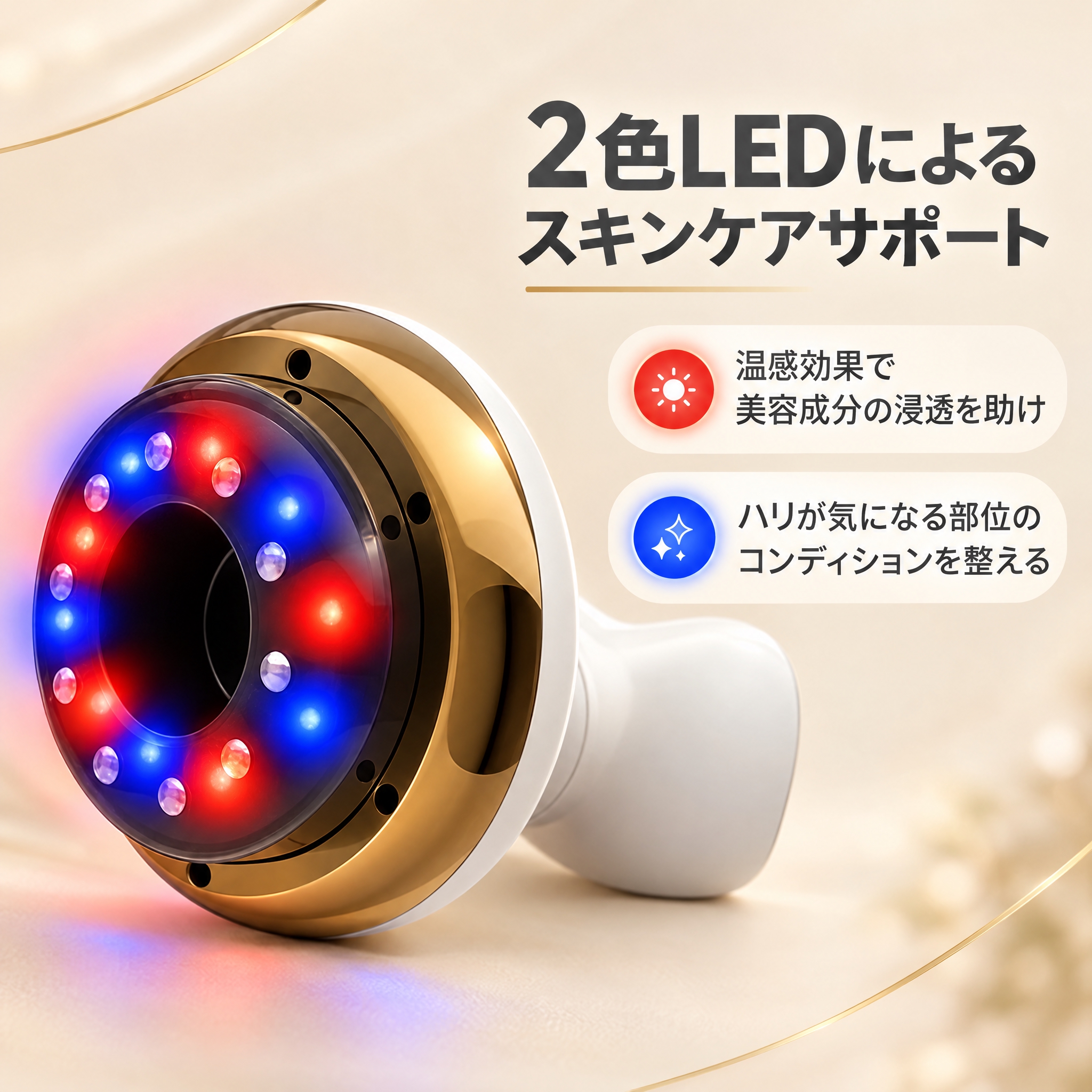 [主图-5] 温熱吸引ボディケア器 2色LEDスキンケア 红蓝… - 图片创意预览
