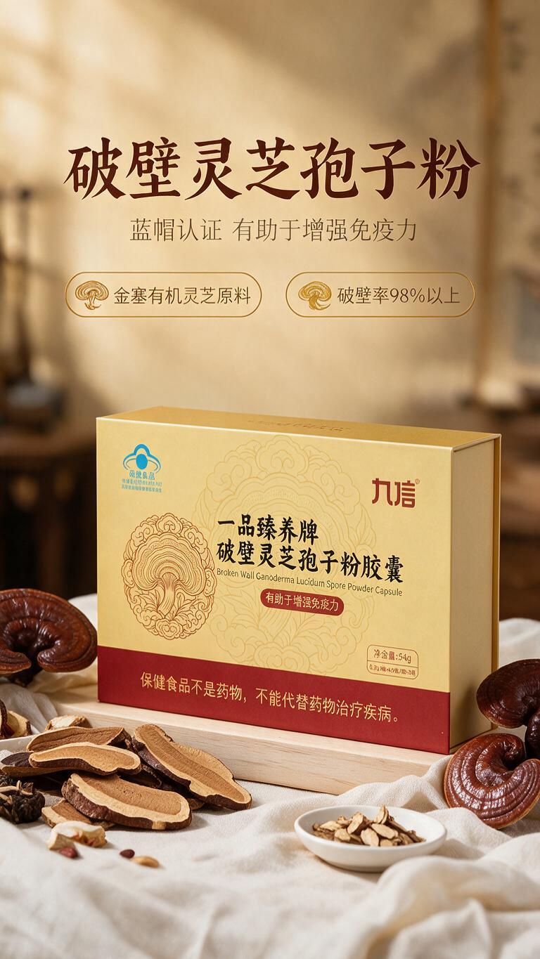 [商品] 使用【图1】一品臻养牌破壁灵芝孢子粉胶囊礼盒装；保留… - 图片创意预览