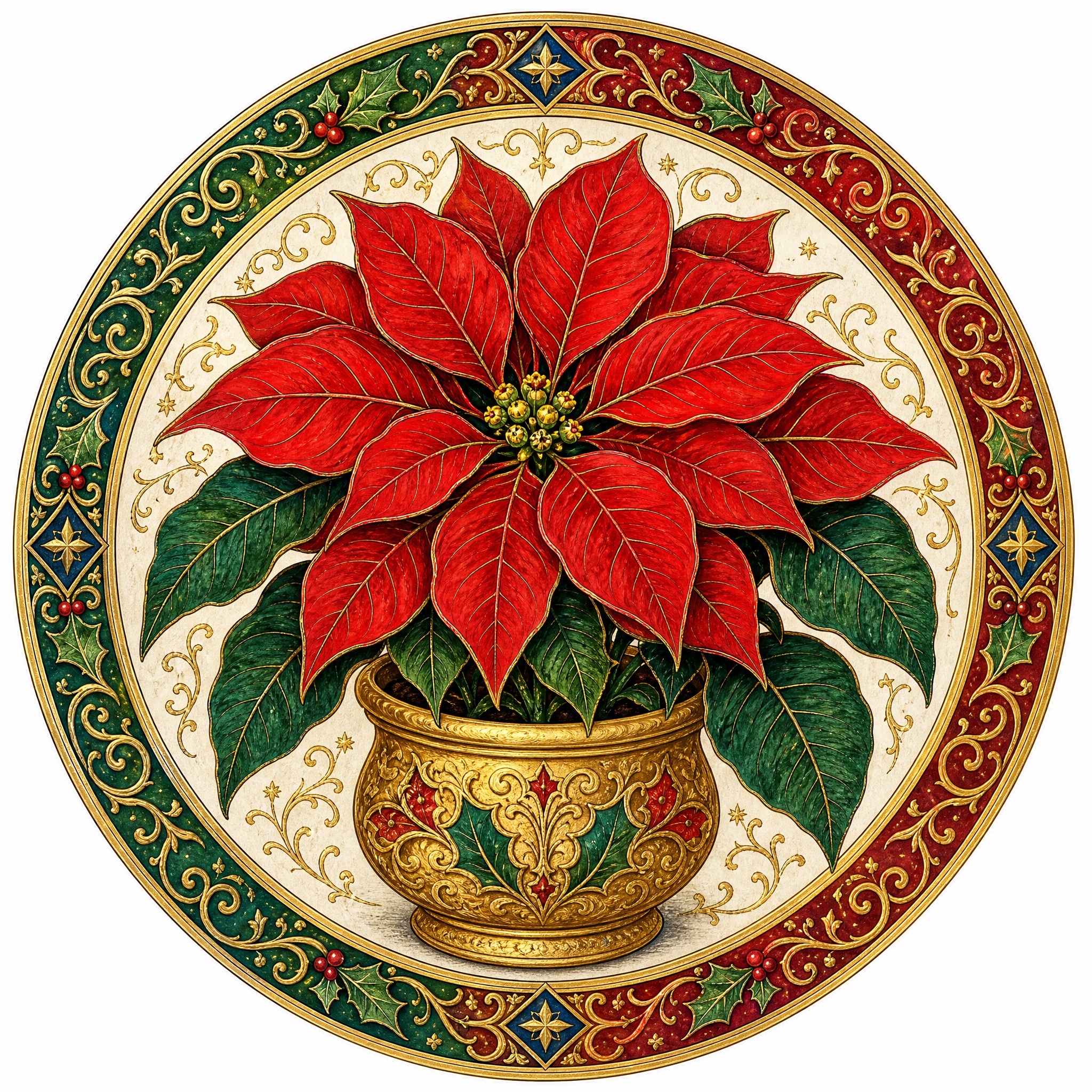 Christmas sticker, medieval ill… - 图片创意预览