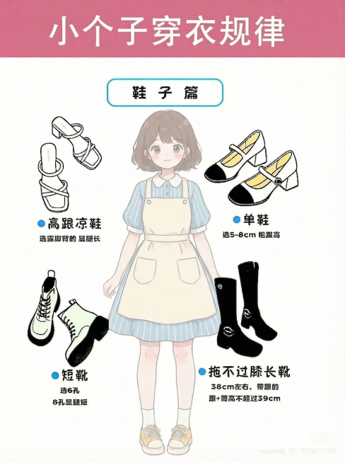 保持鞋子篇所有元素、文字内容排版、粉色标题背景和可爱字体不变，更换背景中半透明动漫小女孩为全新的不同动漫形象，保持位置和半透明效果不变，整体风格和尺寸不变预览效果