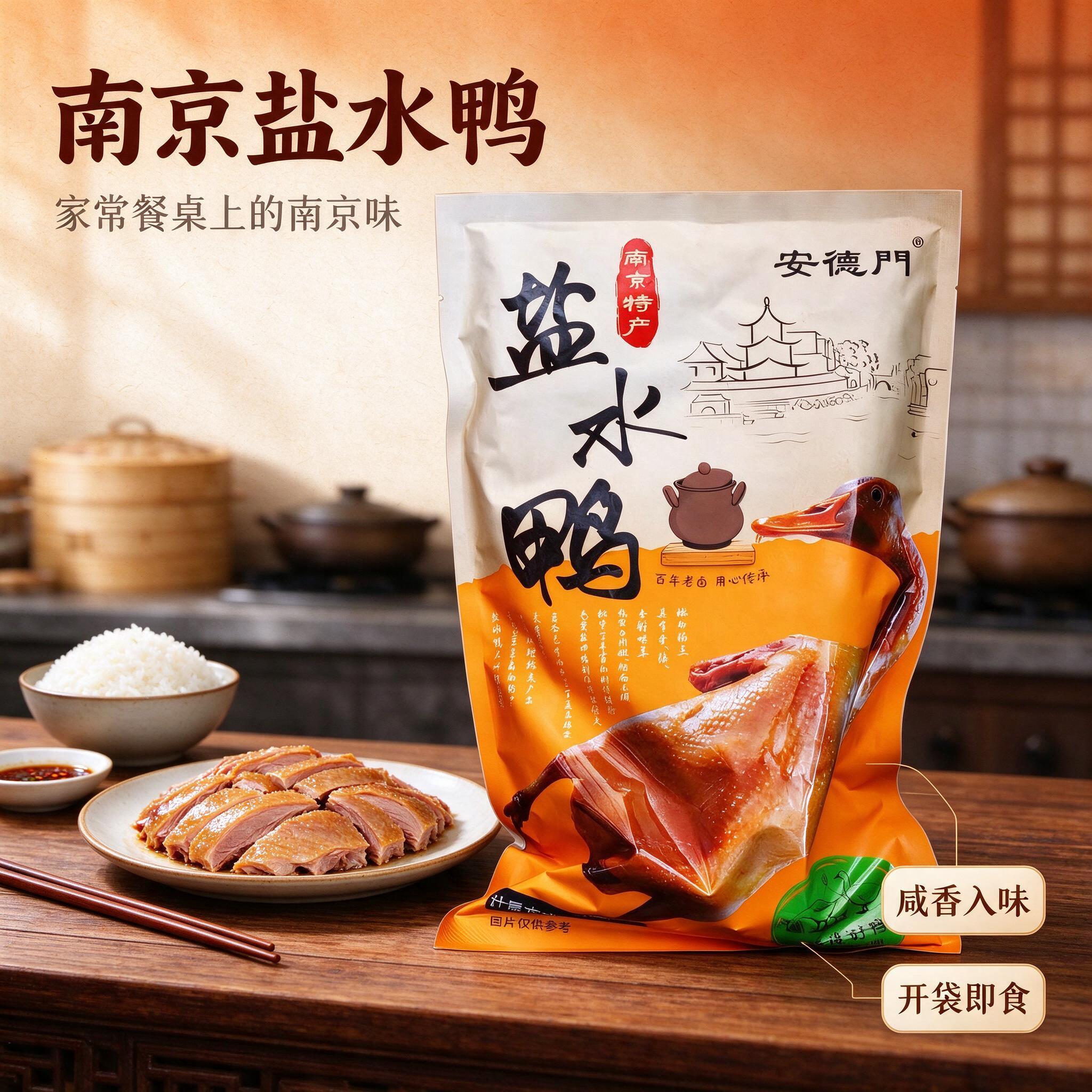 [商品] 使用【图1】安德门南京盐水鸭包装袋；保留包装袋整体结… - 图片创意预览