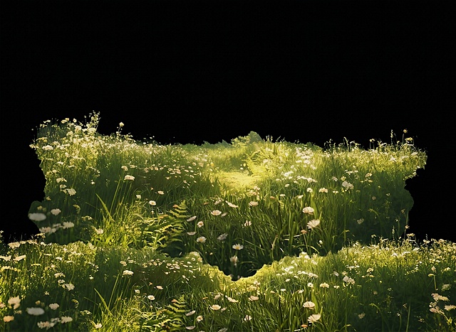 我需要这里面的草地，请当我单独抠出来