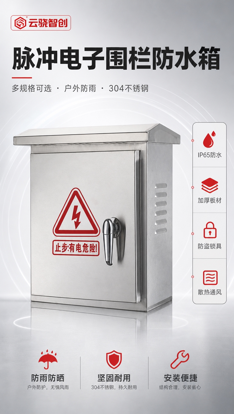 [商品] 使用【图1】脉冲电子围栏防水箱；保留不锈钢银色金属箱… - 图片创意预览