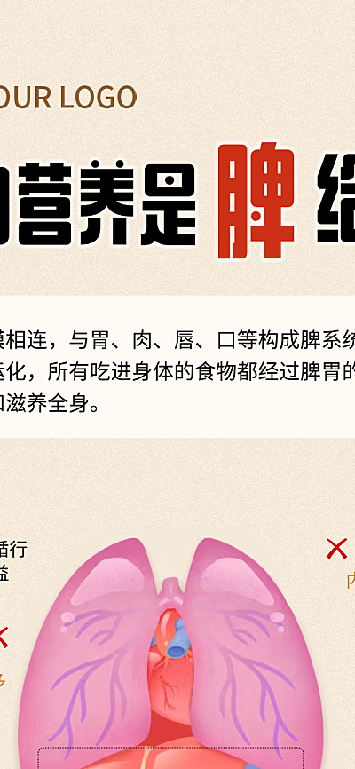 健康知识科普脾胃不好海报