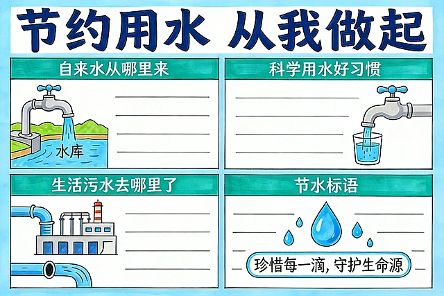 去除图片右下角的AI生成logo，保留原手抄报的所有内容和风格