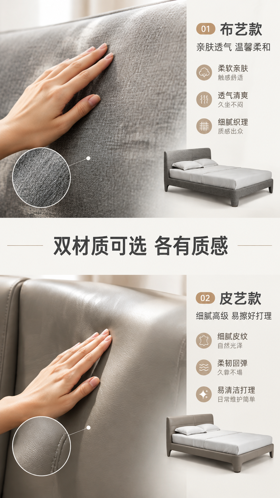 [商品] 使用【图1】意式简约布艺软包床；保留床整体结构、高靠… - 图片创意预览