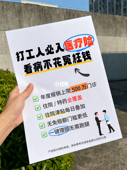 医疗险保险科普介绍大字封面预览效果