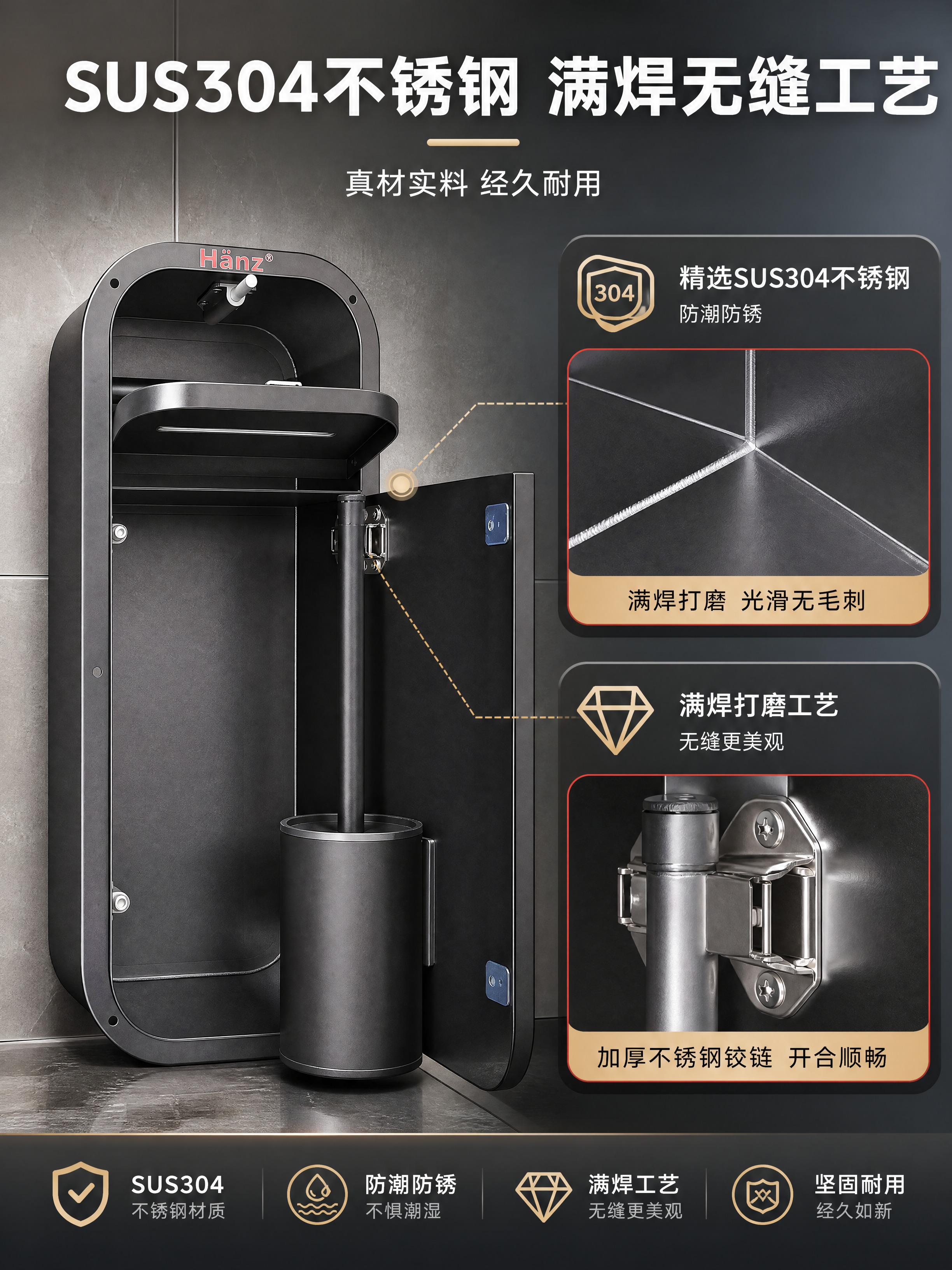 [商品] 使用【图2】黑色款嵌入式壁龛开门内部结构图；保留Hä… - 图片创意预览