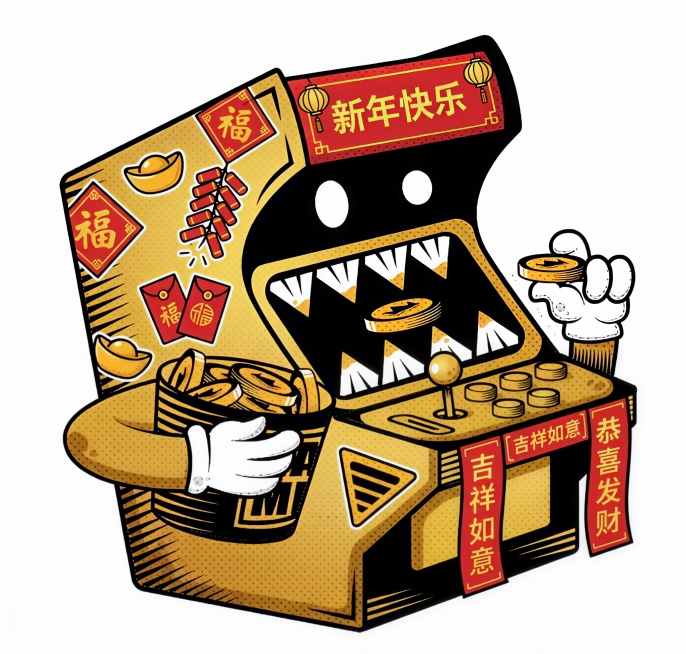 春节快乐改为新年快乐，其他原比例不变预览效果