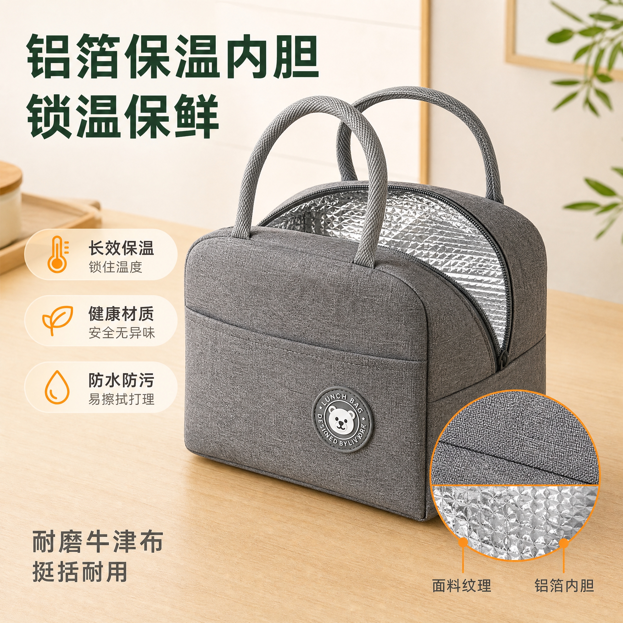 [主图-5] 材质与保温内胆解析图：结合局部放大展示外层面料与… - 图片创意预览
