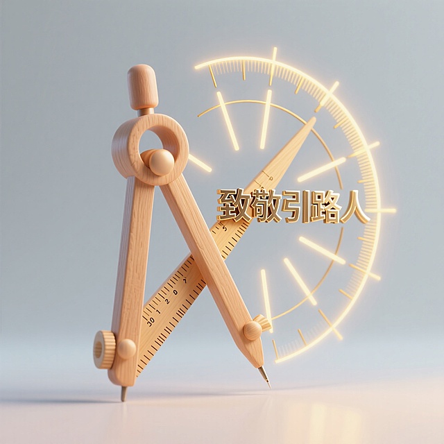 现代感3D风设计，轻拟物风圆规与发光表盘结合，致敬引路人。