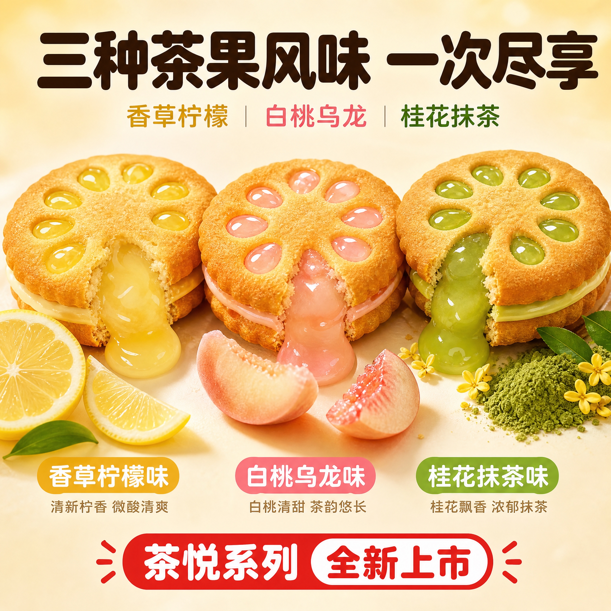 [主图-3] 三种口味 细节展示 微观种草 [统一基调] 拼多… - 图片创意预览