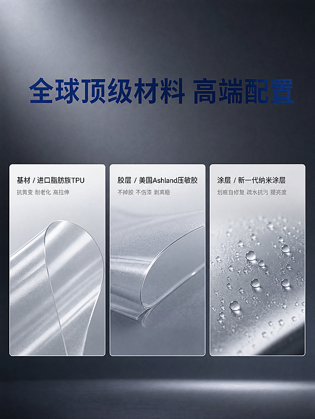 将以下文案进行合理排版，生成不限张数的3:4系列图片，文字搭配合适图片，颜色、调性保持一致，参考Apple简约、高端风格


新车漆面太娇贵，怕刮怕晒怕鸟粪？
贴个车衣动辄上万？
车衣没贴多久就发黄、留胶？
YEECAR艺卡 铠甲卫士系列 & G5
从5k到8k，每一款都在同价位“卷”出天花板配置。
 为什么说它们是“质价比之王”？
1️⃣ 全球顶级材料，高端配置
✅基材：浙江视窗光学 / 美国RTC进口脂肪族TPU，抗黄变、耐老化、高拉伸强度。
✅胶层：美国Ashland压敏胶，不掉胶、不伤漆、剥离稳定。
✅涂层：新一代仿生涂层 / 纳米涂层，划痕自修复、疏水抗污、提升亮度。
2️⃣ 产品线丰富，防护分级明确
型号
厚度
质保
定位
价格
铠甲卫士70
7.5mil
5年
基础款，入门首选
3980元
铠甲卫士75
7.5mil
7年
畅销款，均衡全能
4980元
铠甲卫士85
8.5mil
7年
甄选款，加厚守护
5980元
铠甲卫士95
9.5mil
9年
抗污防爆，强力防护
6980元
G5
8.0mil
10年
尊享款，顶级纳米涂层
8800元
✅ 硬核性能，数据说话
抗穿刺力 ＞28N，抵御碎石、剐蹭
拉伸强度 26~30MPa，韧性十足
UV阻隔率 99%，拒绝漆面老化
疏水角度 ＞88°，雨水污渍一冲即净
耐腐蚀、耐老化，经过数万车主真实使用反馈，反复打磨，品质稳如磐石。
✅ 竞品对比：同样的配置，更低的价格
在4k~7k价格区间，铠甲卫士系列在基材、胶水、涂层、厚度、质保等方面，全面优于竞品
同配置下，艺卡价格更低
同价格下，艺卡配置更高
同价位下，艺卡质保更长
铠甲卫士75（7.5mil / 进口科思创TPU / 7年质保）仅4980元，同配置竞品多在6k+
✅ 品牌靠谱，售后无忧
车艺尚旗下品牌，中国最大专业贴膜连锁企业背书
全国200+授权门店，覆盖主流城市
专业施工环境：无尘车间、降尘设备、技术认证
长期质保：最高10年（G5），部分型号7~9年
真实口碑：累计服务数十万车主，连续三年获“中国汽车服务金勋奖”
✅ 适合谁贴？
新车车主：保护原厂漆，保值又省心
新能源车主：不干扰信号，窗膜车衣一步到位
追求品质的用户：不想花冤枉钱，不想将就
赛事/性能车爱好者：G5级防护，赛道级信赖