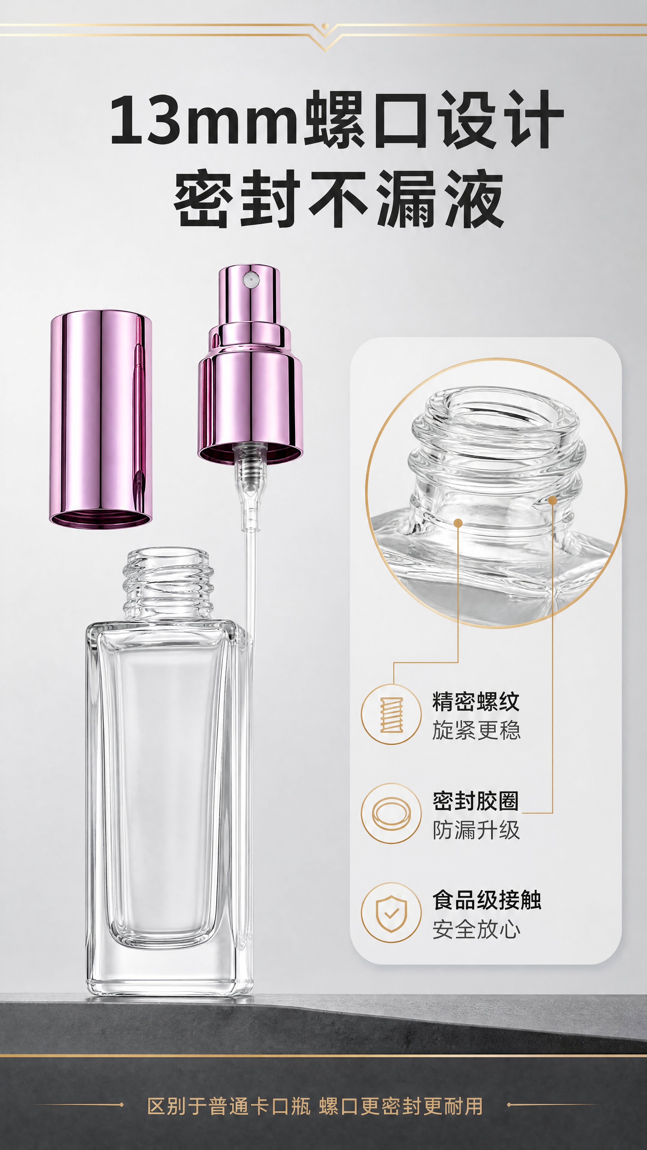 [商品] 使用【图5】粉色盖方形玻璃香水分装瓶开盖分解图；重点… - 图片创意预览