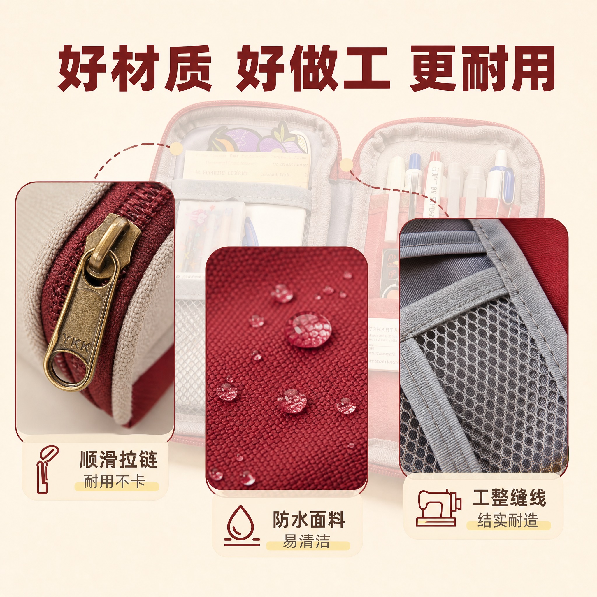 [主图-3] 材质、做工与细节特写。 [统一基调] 日系ins… - 图片创意预览