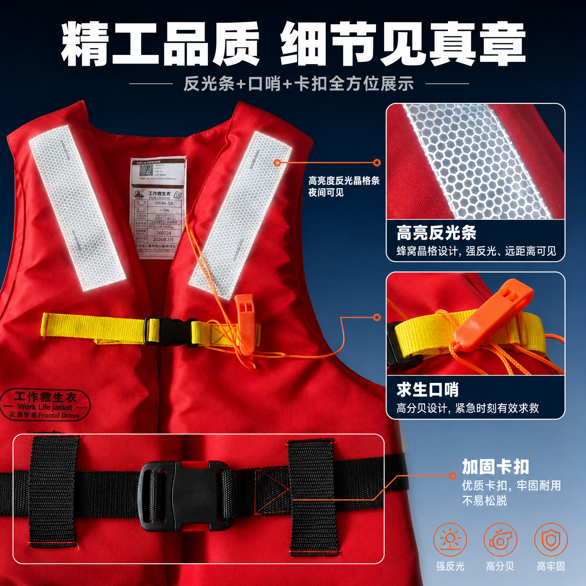 [主图-3] 材质工艺细节图，主题：精工品质 细节见真章 反光… - 图片创意预览