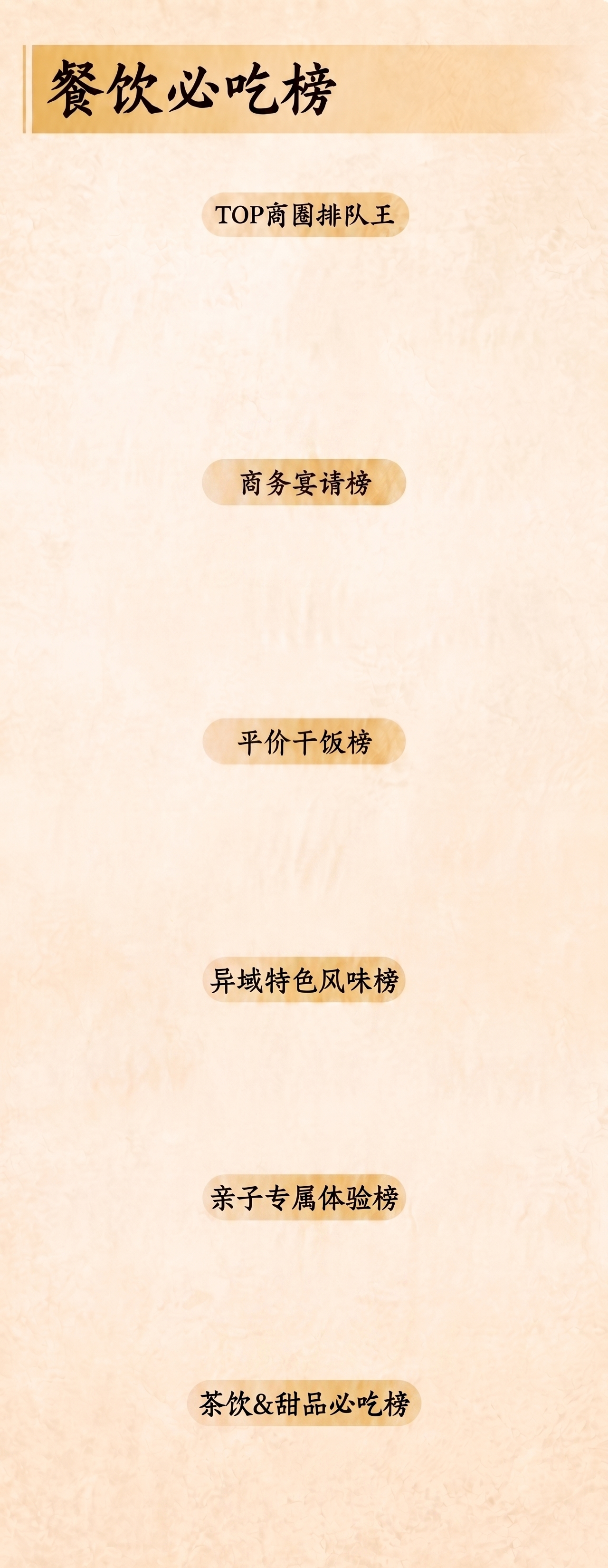 图片再往下增加几个板块：异域特色风味榜、亲子专属体验榜、茶饮&… - 图片创意预览