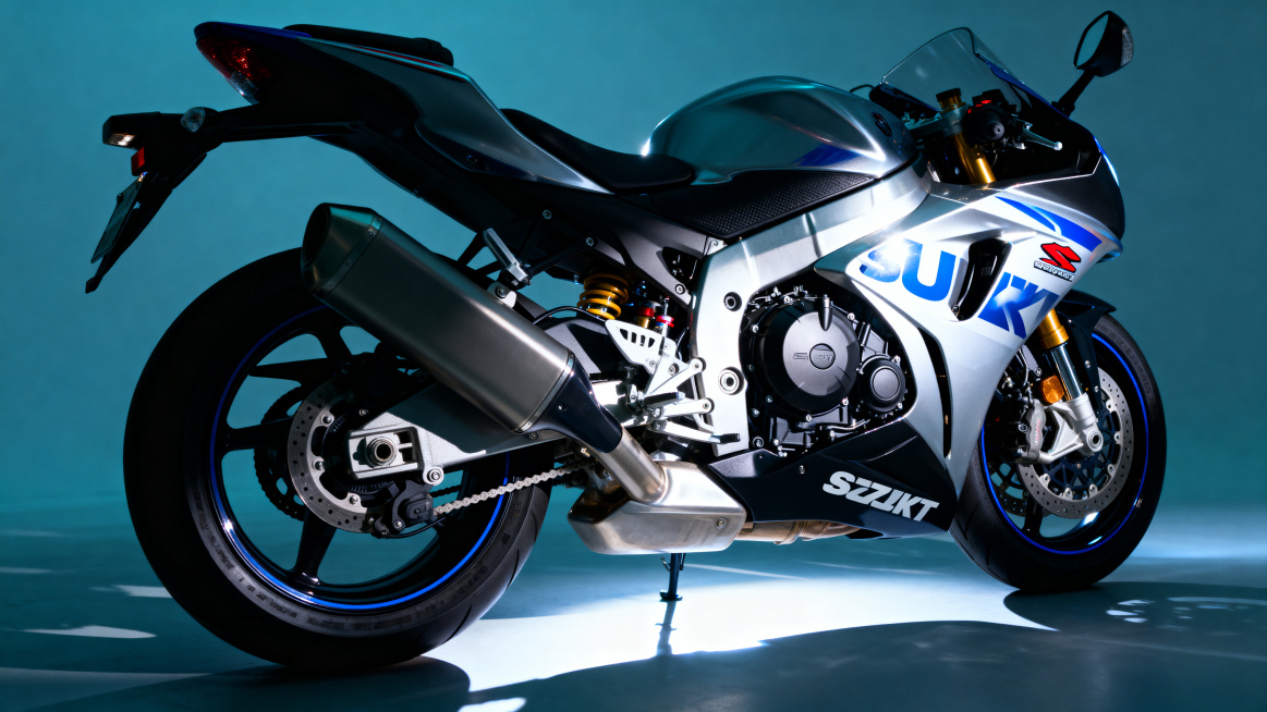 将产品替换为铃木摩托车Gsx-8T型号，增强光影效果预览效果
