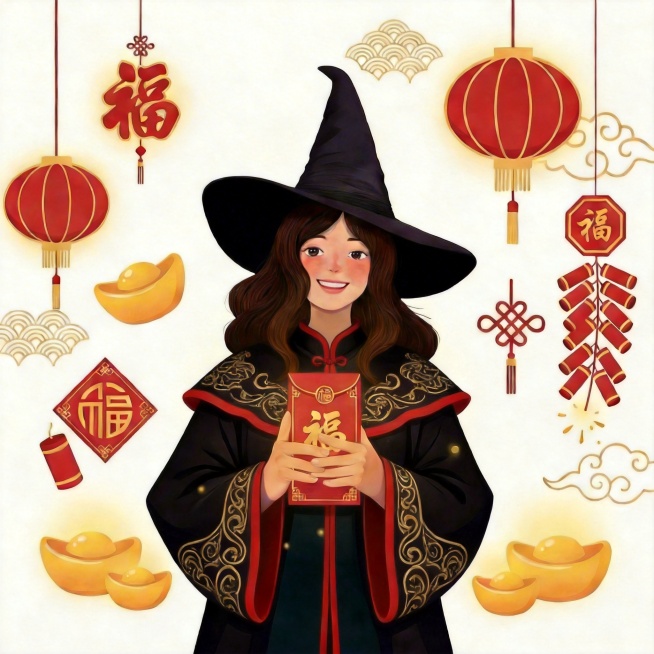修正女巫手指数量为正常状态，将笑容调整为灿烂的样子预览效果