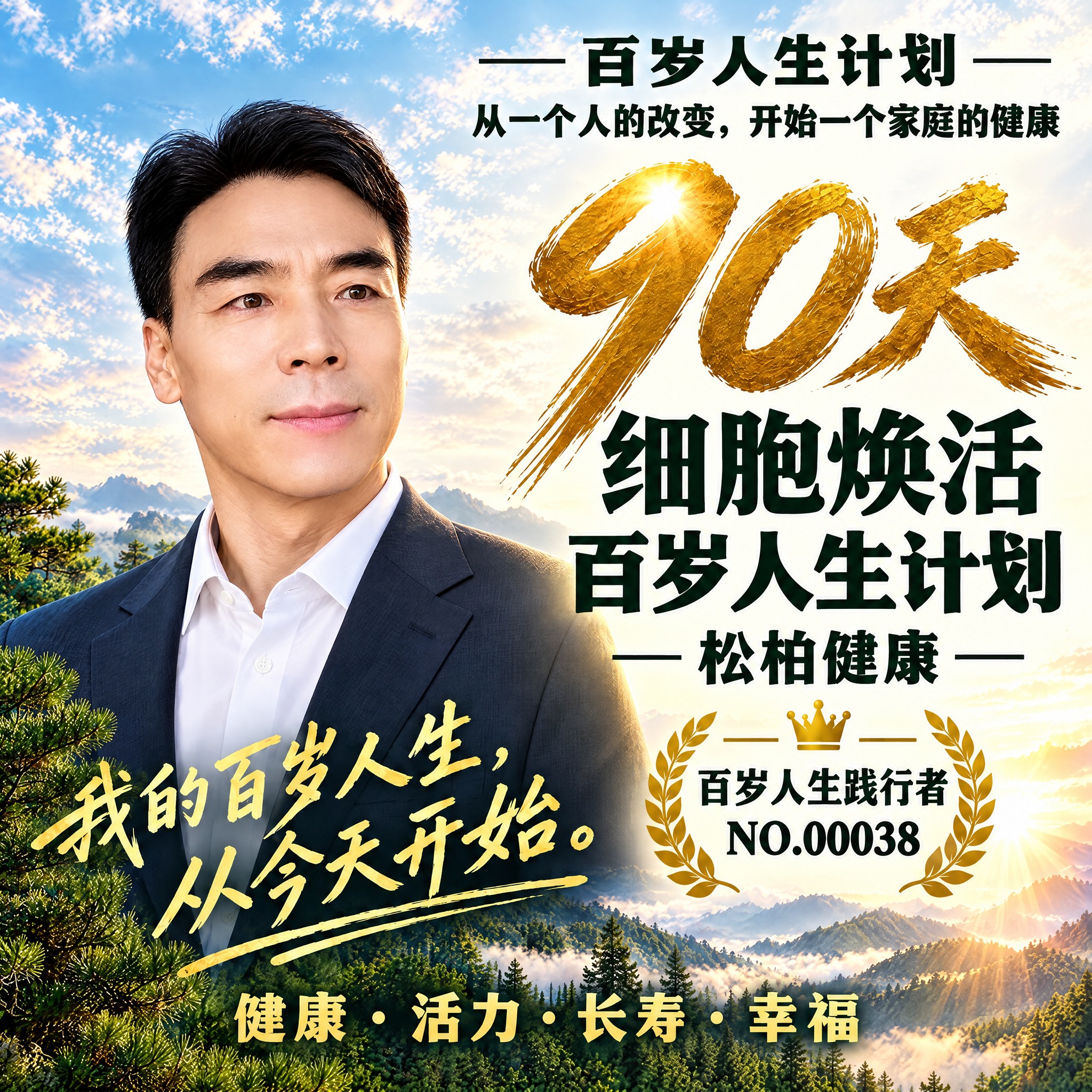 参照第一张海报的版式与风格，制作一版正方形海报（1:1），人物… - 图片创意预览