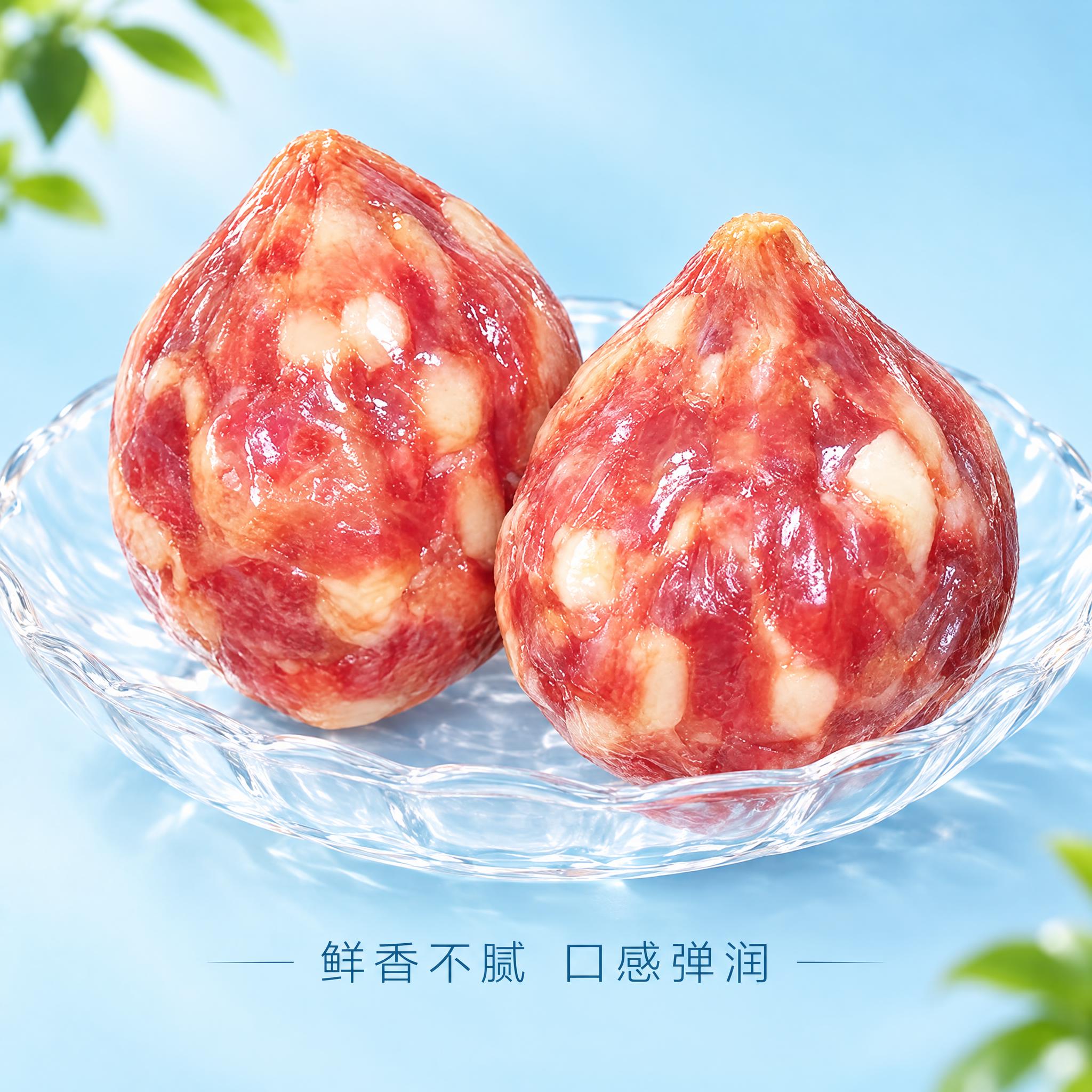 香肚电商详情图，1:1正方形构图，香肚产品占据画面大面积，保持… - 图片创意预览