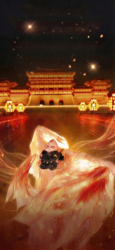 去掉图片上方的'主题周赛 华茂春风'文字标题，保留其余画面内容不变，背景和人物等元素保持原样预览效果