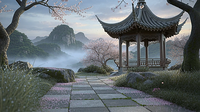 古诗春晓动画，画面展现春日清晨，鸟鸣花落的自然意境，依次配上四句古诗字幕：春眠不觉晓，处处闻啼鸟。夜来风雨声，花落知多少，搭配舒缓的诗朗诵配音，整体风格清新优美，充满春意