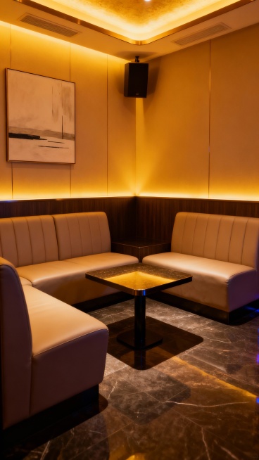 生成50张商务KTV的照片，图片不要带有公司名称、二维码等预览效果