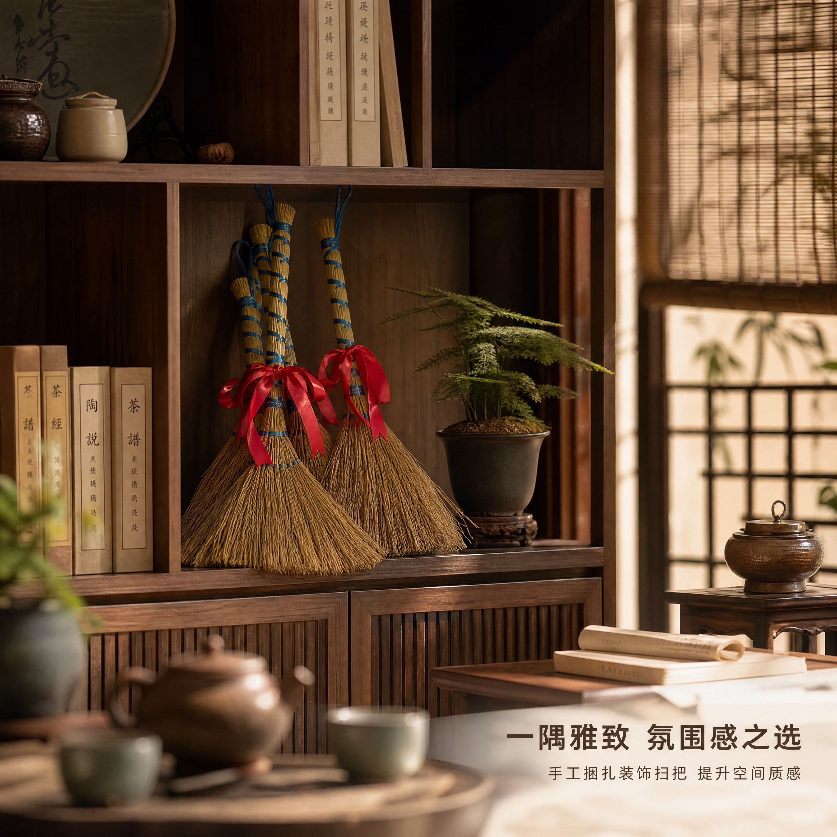 [商品] 使用【图5】糯稻草蓝绳捆扫把配红绳（多支组合）；保留… - 图片创意预览