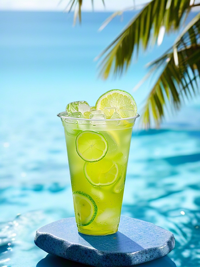 说到夏天就能想起微热的海风，炙热的阳光，这时候配上一杯清爽冰凉的柠檬水再舒适不过啦