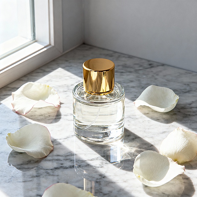 生成3张不同场景的香水商品图，突出展示产品