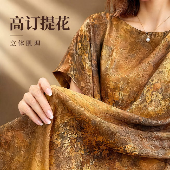 「图片1」，生成一套主图（4张），商品名称是大码连衣裙，卖点是版型宽松显瘦包容性好气质佳，面料亲肤柔软透气高订提花印花 适配拼多多平台，主图比例为1:1预览效果