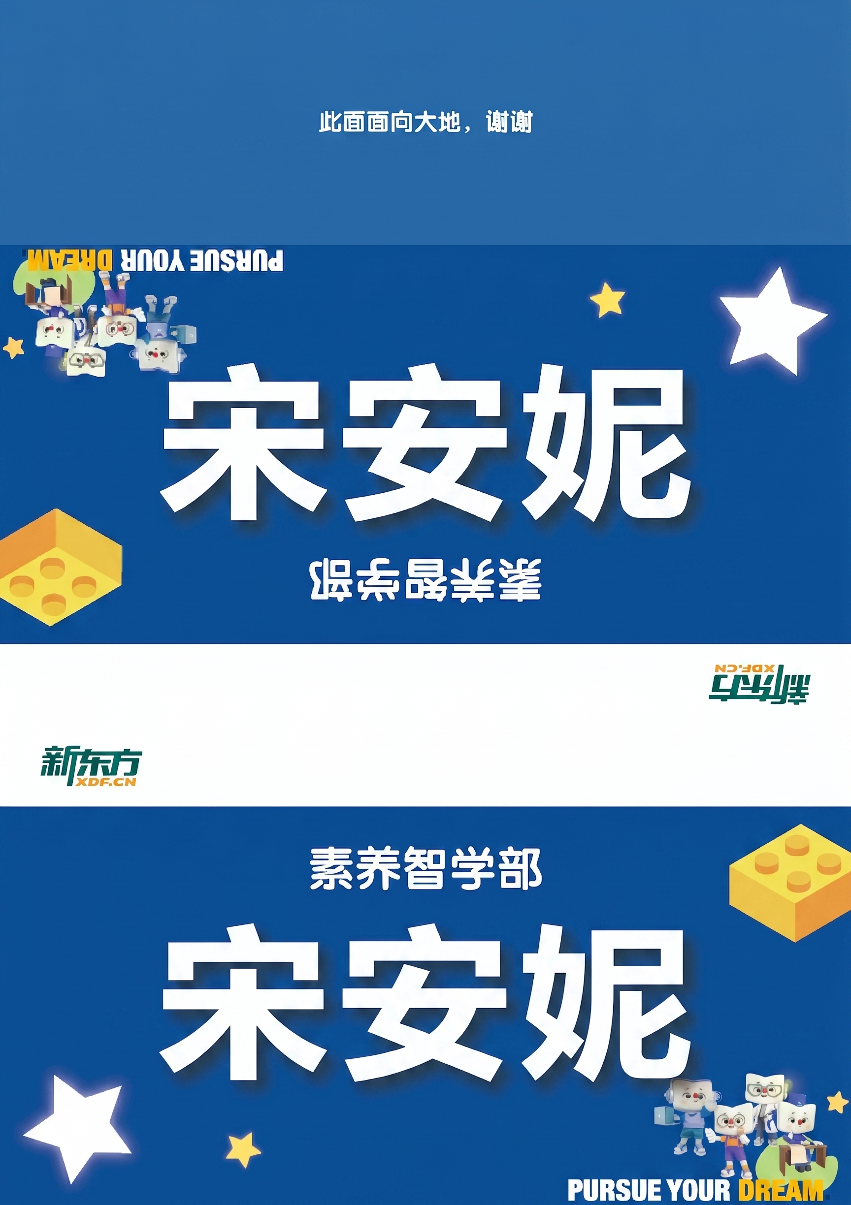 将图片上下两个大文字区域的“申熠雯”修改为“宋安妮”，保持其余… - 图片创意预览