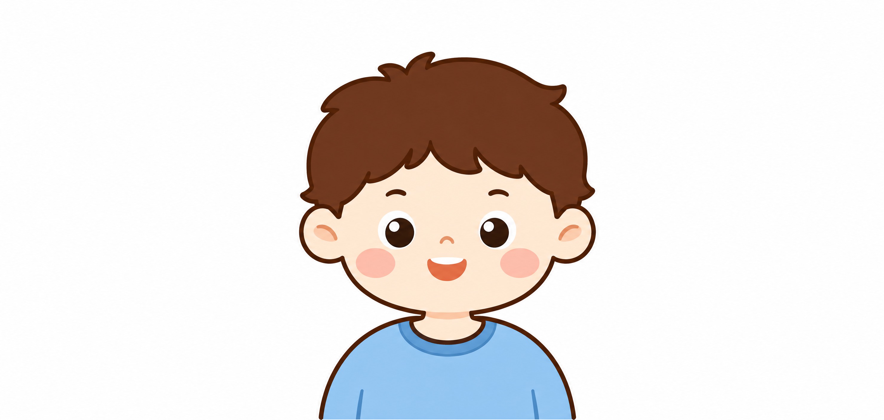 根据参考图中左下角的小朋友头像，生成一模一样的高清矢量插画：深… - 图片创意预览