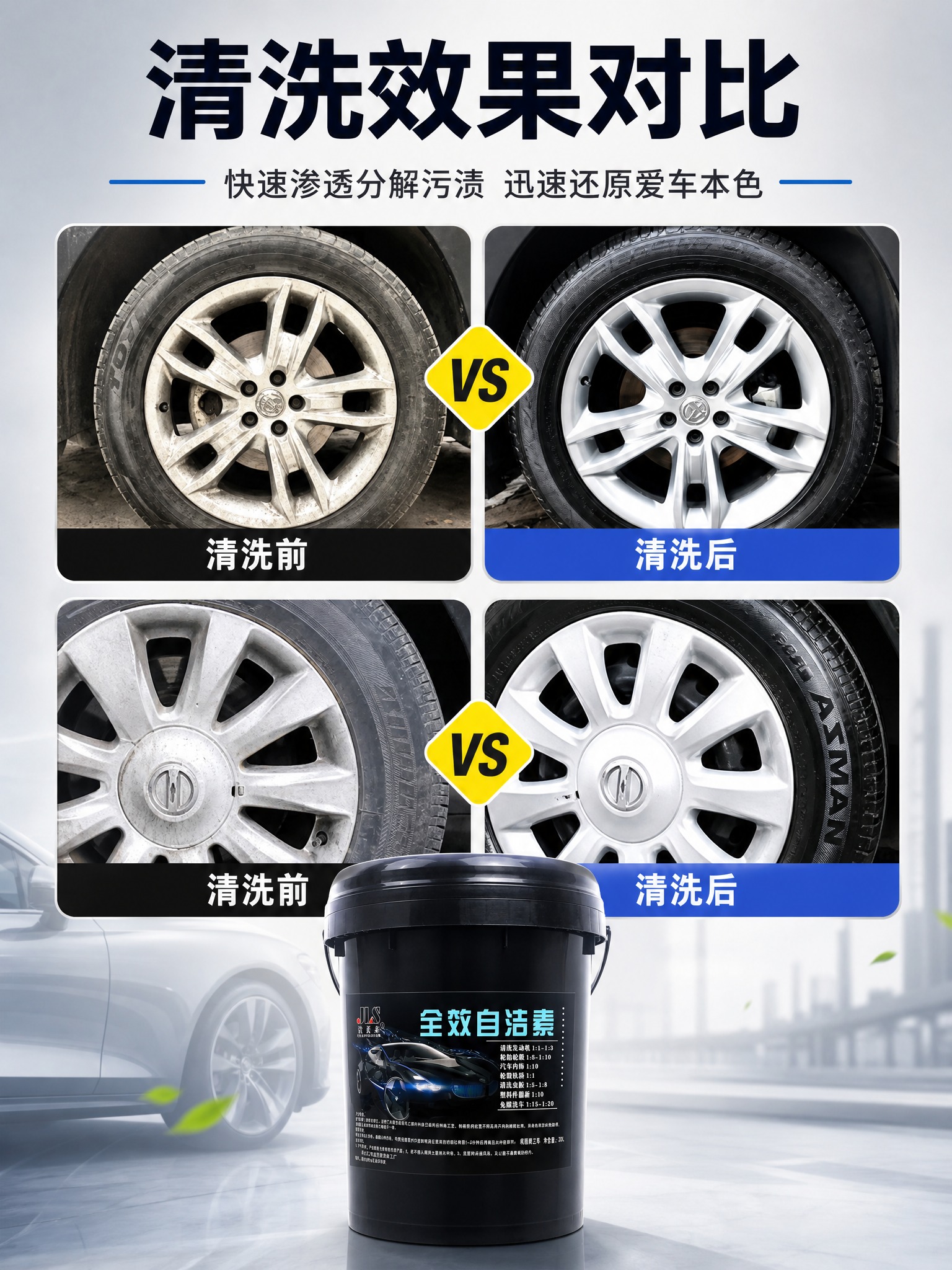 [主图-2] 核心效果证明 清洗前后对比 全效自洁素去污力展示… - 图片创意预览