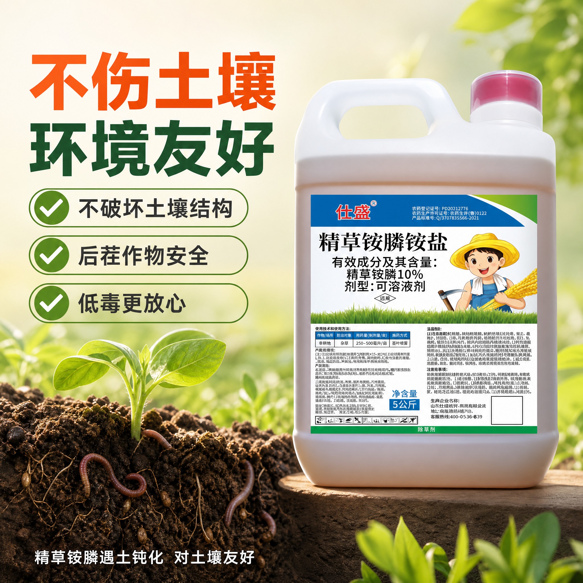 [主图-4] 不伤土壤卖点，环境友好。 [统一基调] 京东品质… - 图片创意预览