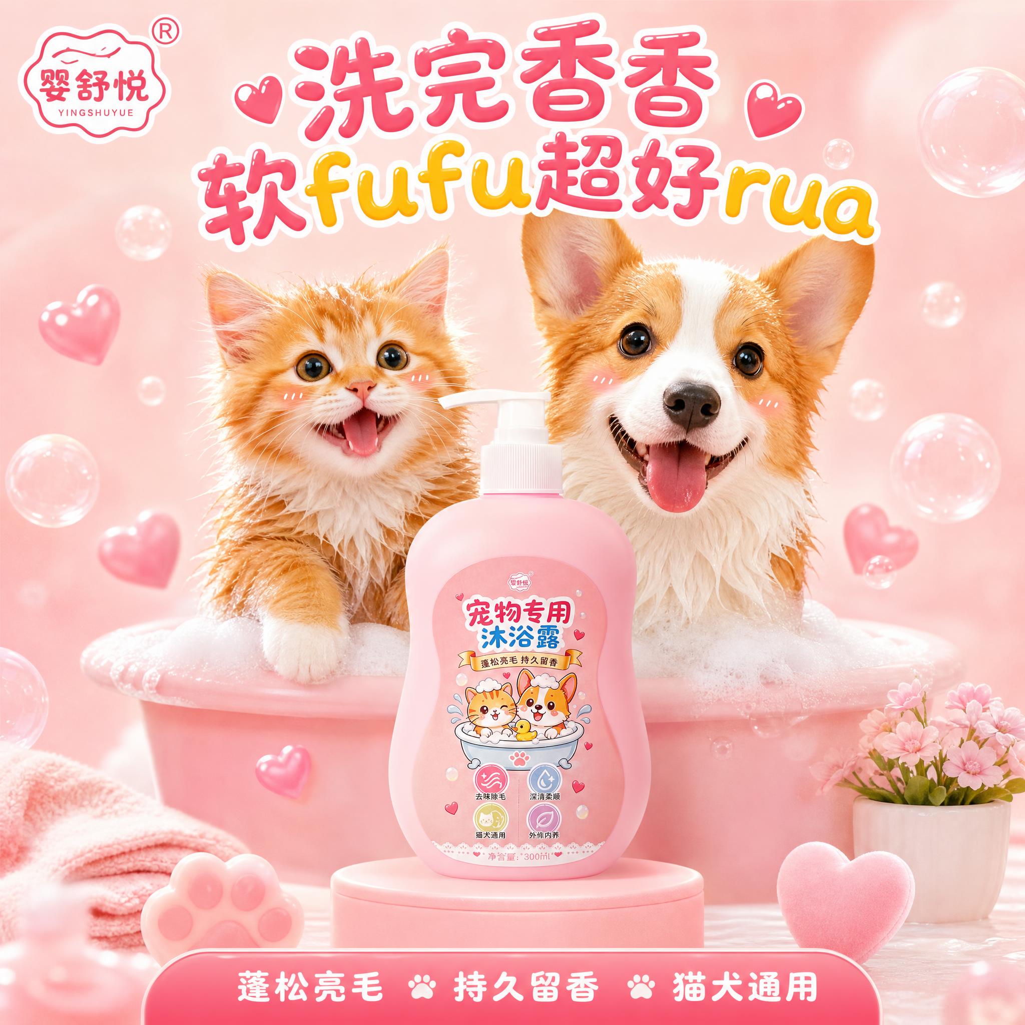 电商主图第5张，1:1正方形，2K分辨率。 产品：婴舒悦宠物专… - 图片创意预览