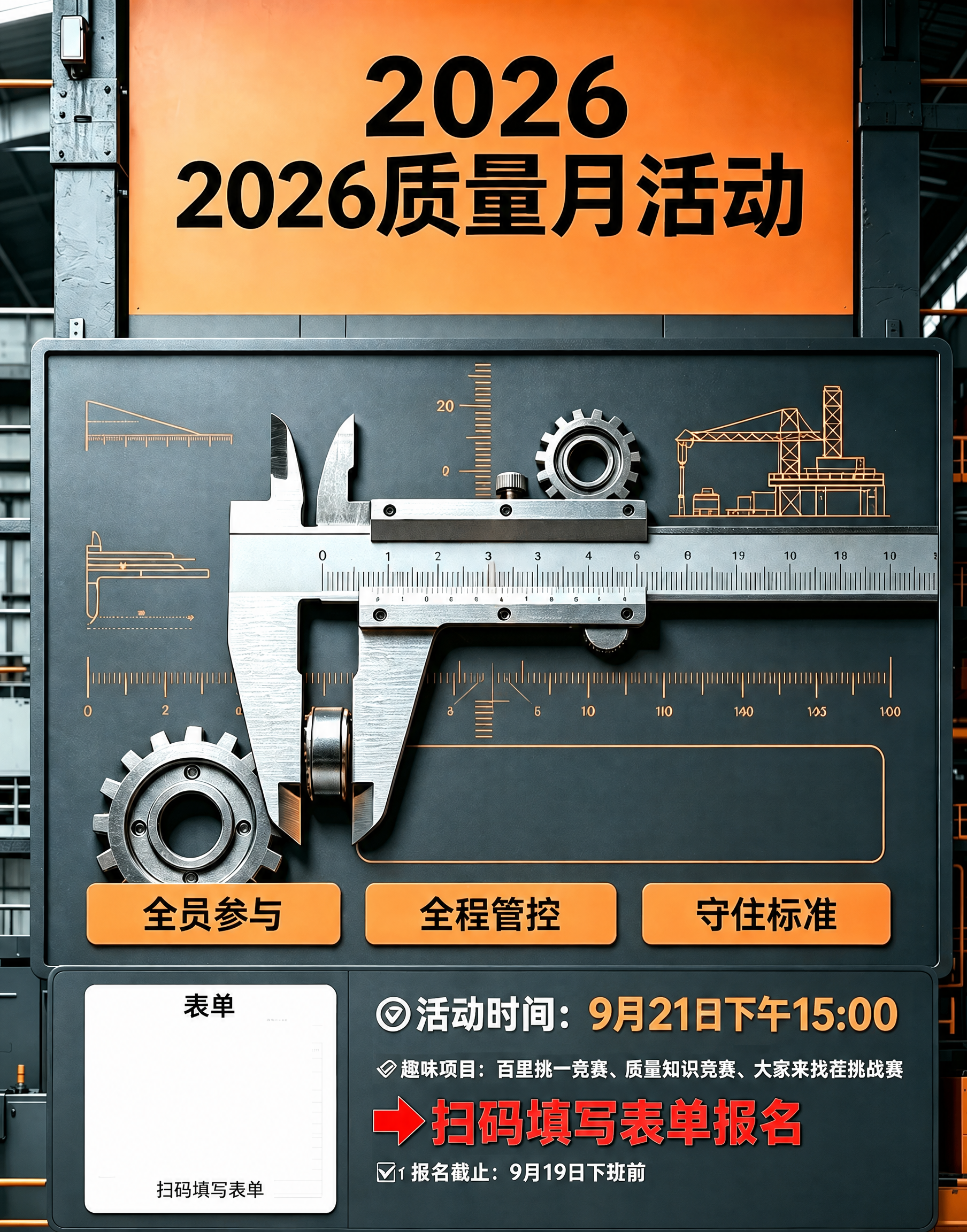 基于这张2026质量月活动海报进行修改：1. 将底部文字“扫扫… - 图片创意预览