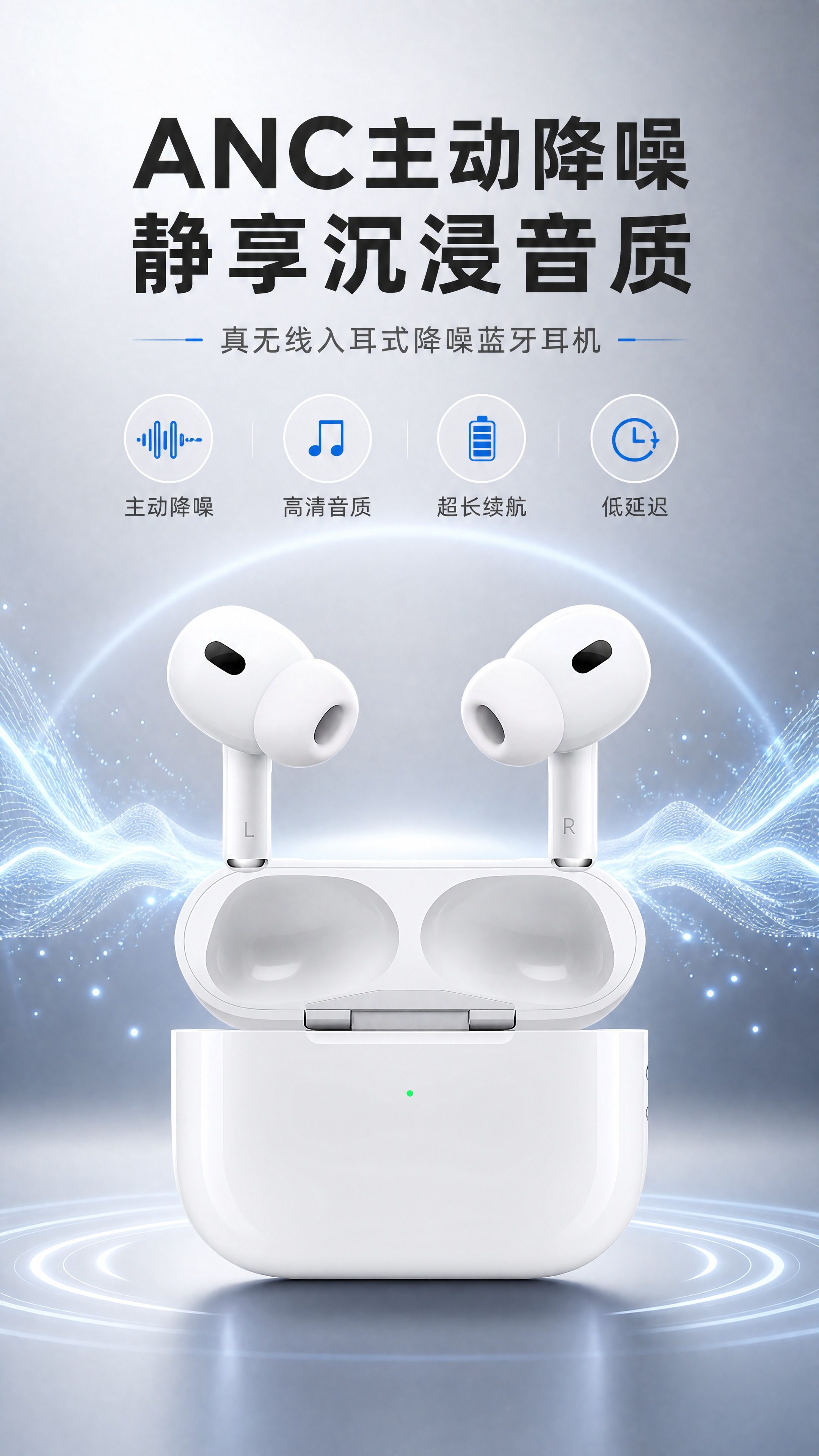 [商品] 使用【图1】白色真无线蓝牙耳机及充电仓；保留白色光滑… - 图片创意预览