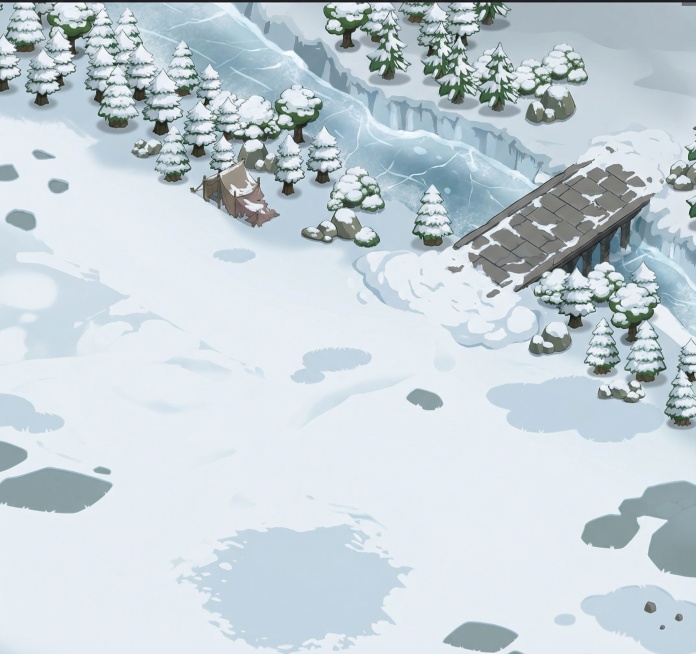 将这个场景变成雪地冬天的场景预览效果