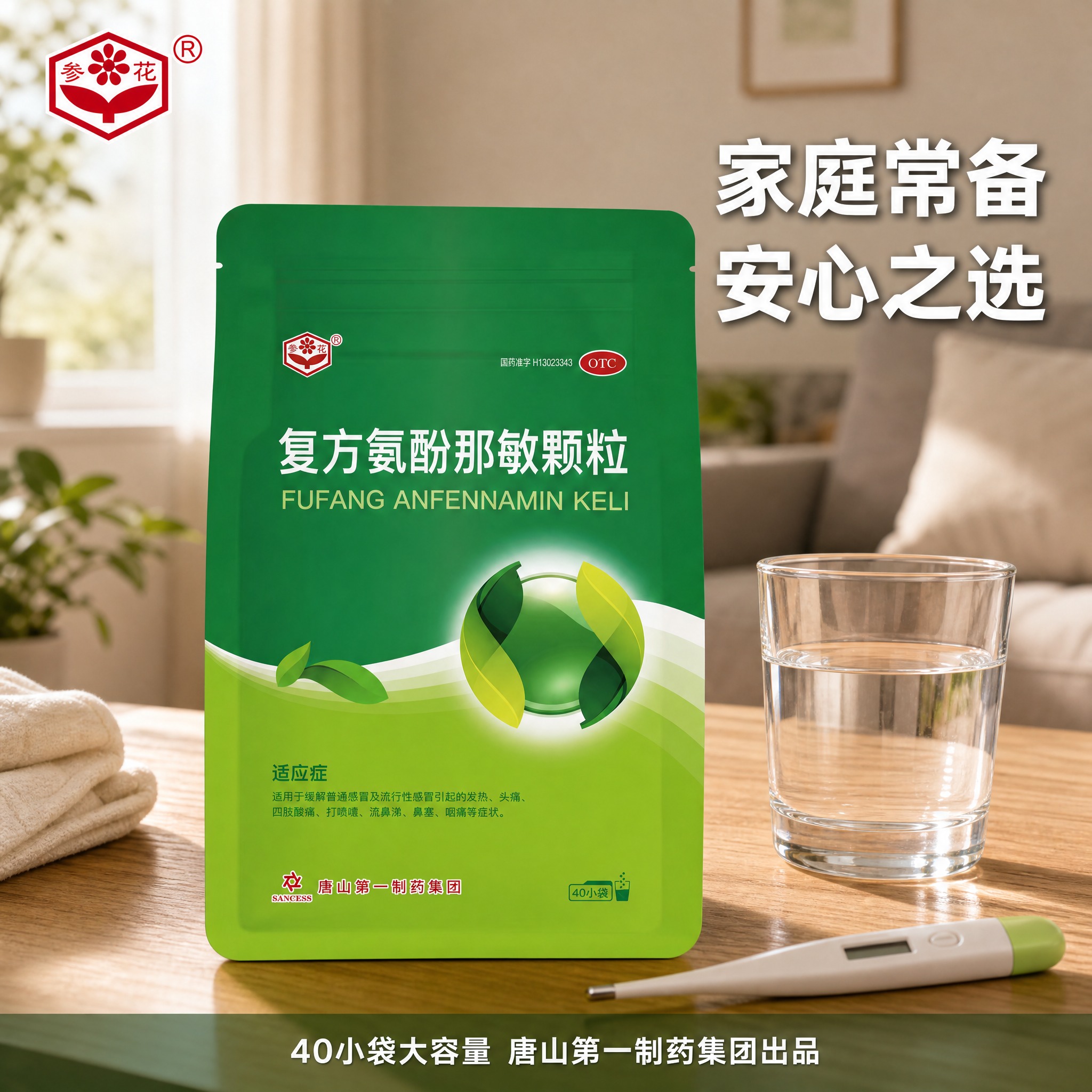 [主图-3] 家庭常备场景图，营造居家生活中感冒时用药的真实场… - 图片创意预览