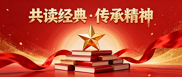 红色读物推荐方案：聚焦《红岩》革命精神，提炼"信仰力量"亮点，适配学生群体，红色主调排版，封面融入五角星元素