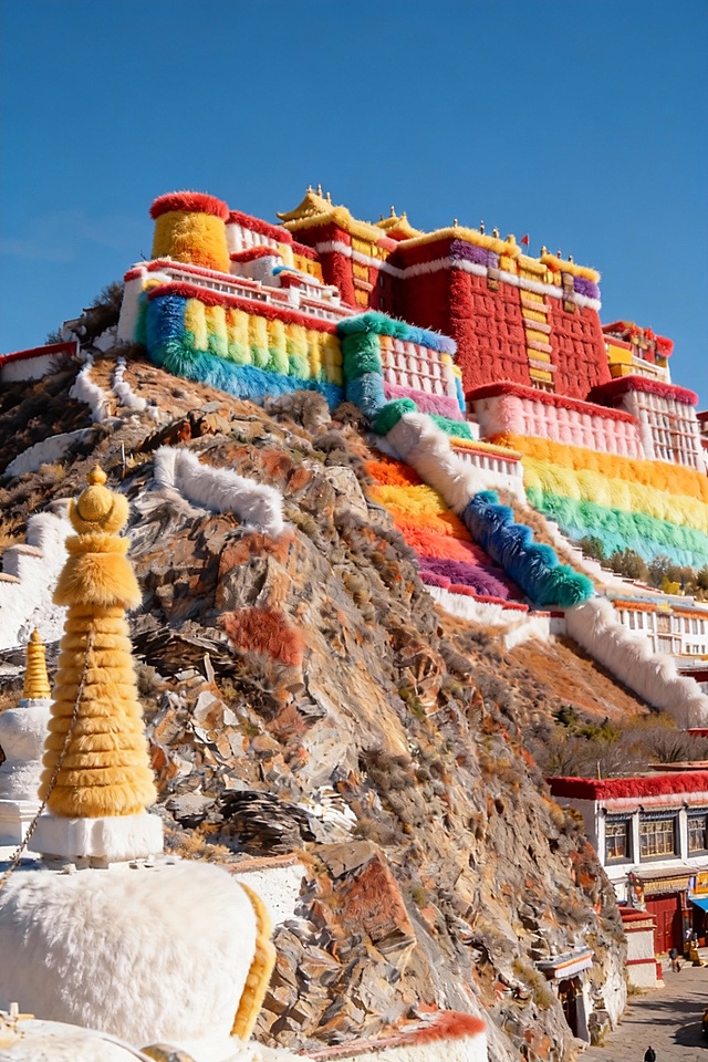 给布达拉宫穿上毛绒衣服｜暖冬万物